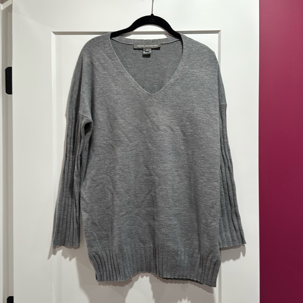French Connection Oversized Tunic Sweater. Gray. XS.
